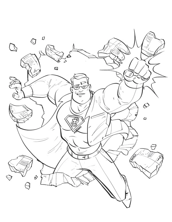 Super pharmacist coloring book